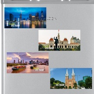 Vietnam Hanoi Saigon Gift Souvenir Fridge Magnet Sheet 10 cm x 5 cm