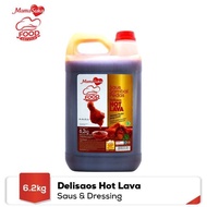 Mamasuka Delisaos Saus Sambal Hot Lava galon 62kg Saus pedas / Hot Lava Volcano 6kg