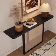 Back Wall Antique Entrance Home Log End Decoration Chinese Corridor Living Room Hotel View Entrance 