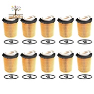 10 PCS Car Engine Oil Filter Yellow &amp; White &amp; Black Plastic Car Accessories for Mercedes Benz GLA-Class GLA 180 GLA 200 2701800009 2701800109 2701840025