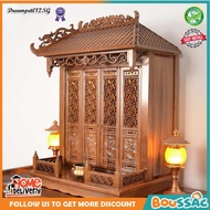 BOUSSAC Buddha Altar Shrine With Door Wall-Mounted Altar Cabinet Incense Offering Table Home Altar T