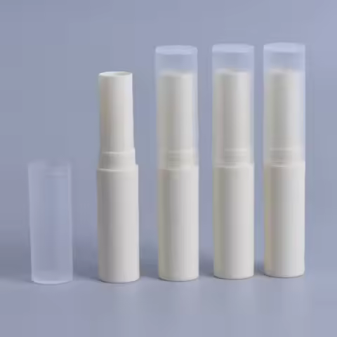 15Pcs Lip Balm Tubes Empty 4G Plastic DIY Lip Pomade Containers Refillable Packing Tubes for Handmad