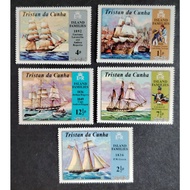 Tristan da Cunha , 1971 Island Families and Ships, MINT, COMPLETE SET