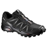 （全新）黑色/綠色 Salomon Speedcross 4 Wide 寬楦頭野跑鞋