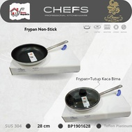 BIMA CHEFS FRYING PAN STAINLESS TEFLON 28CM nonstick 0.3L BP1901628