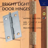 (2pcs)Bright Light Door Hinges Engsel Besi Nipis Iron Hinges Engsel Ensel Pintu Kayu Perabot Kabinet