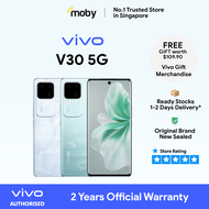 Vivo V30 5G 256GB | 2 Years Official Warranty Vivo Singapore | V Series | Free Wireless Earbuds + Bluetooth Speaker