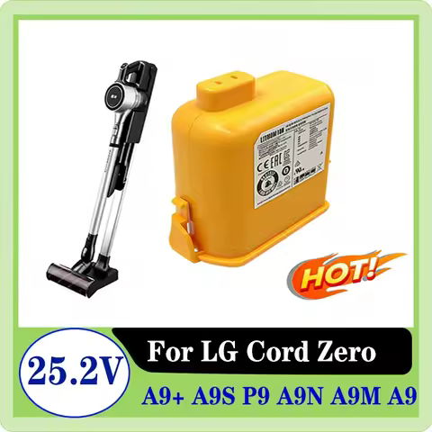 4.0/5.0/6.0Ah Vacuum Cleaner battery EAC63758601 for LG Cord Zero A9,for Cord Zero A9+,A9, for Cord 