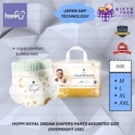 HOPPI ROYAL DREAM DIAPERS PANTS ASSORTED SIZE (OVERNIGHT USE)