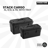 Storage Tool Box Stack Cargo With Tray Outdoor Camping Fishing Equipment Container Kotak Barang Khem