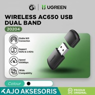UGREEN Wireless USB Adapter WiFi Receiver 2.4G 5G PC Computer AC650 USB WIFI DUAL BAND PN 20204