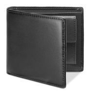[Luckinsel] Men's Wallet, Compact Bi-Fold, Oiled Leather, Genuine Leather, Large Capacity, RFID Skim