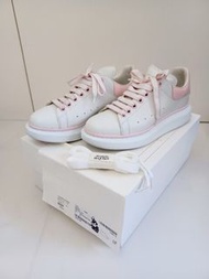 Alexander McQueen 90%新 粉紅色 厚底白鞋 增高鞋 有盒 shoes 38碼