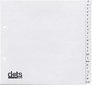 dots 847420-4232-08 Cardboard Reg,a-Z,20 Pieces,Hf,White