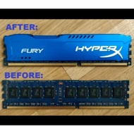 RAMheatsink DDR2 DDR3 DDR4 Fury HyperX RAM Cooling Heatspreaderheatsink