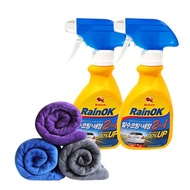 Bullsone Rain OK 2in1 Water Repellent Coating &amp; Cleaning 300ml 2P + Car Wash Towel 60X60cm 1P Color Random