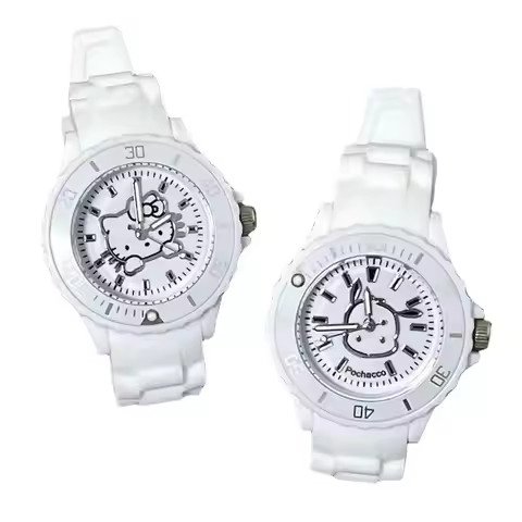 Sanrio Hello Kitty Quartz Wristwatches Cartoon Anime Watches Children Students Digital Clock Girl Ka