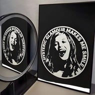 H-Hysteric G-Glamour SINGER Poster Self-adhesive Art Waterproof Paper Sticker Coffee House Wall Deco