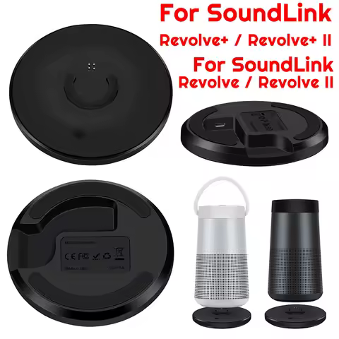 USB Charging Dock Station Replacement Charger Base for Bose SoundLink Revolve+/Revolve+ II for Bose 