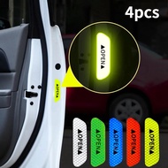 4Pcs/set Car Door Stickers Universal Safety Warning Mark OPEN High Reflective Tape Auto Exterior Sticker