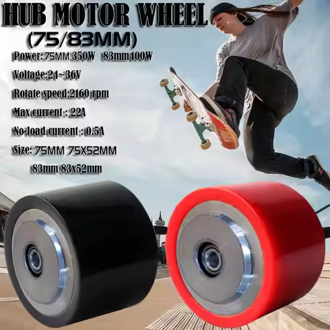 75mm 83mm Electric Skateboard Brushless Motor Wheels Kits Electric Motor Wheels for SkateBoard Longb