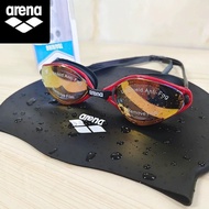 [in stock] Arena Arena Arena Swimming Goggles Anti-Fog Waterproof High-Definition Large Frame Men's 