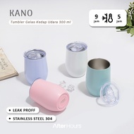 GANDISUARTINILARISSHOP AFTER HOURS [GRAPHY] Kano - Leakproof 304 Stainless Glass Tumbler 300ml Heat 