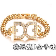 < 316 Shop > [KN114] (Nano Plating 18K Gold Bracelet-Exquisite Double D Gold Bracelet/Real Gold 18K 