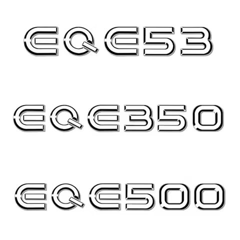 3D Car Tail Trunk Letter car sticker EQE53 EQE350 EQE500 Emblem Sticker For Mercedes Benz EQE Class