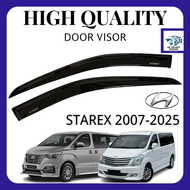 HYUNDAI STAREX H1 2007-2025 Flat Door Visor Air Press Sun Visor Window Acrylic Wind Deflector (2PCS/