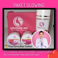 Baru Paket Radiant Glow DRW Skincare (BisaCOD) cream glowing pemutih kulit wajah penghilang noda hit