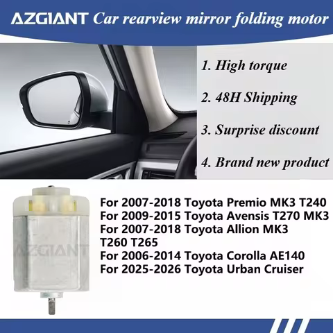 For Toyota Premio MK3 T240/Avensis T270 MK3/Allion MK3 T260 T265/Corolla AE140/Urban Cruiser Car Doo