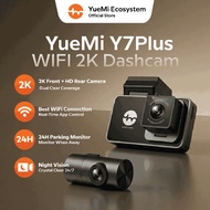 Yuemi Y7 Plus 2K WIFI Dashcam Front Rear Camera 24H Parking Monitor Night Vision Car Camera