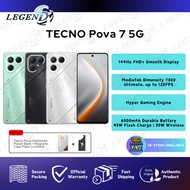 [MY Set] TECNO Pova 7 5G (8GB+256GB) Original Smartphone 144Hz FHD+ Display | Hyper Gaming Engine