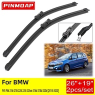For BMW F45 F46 216i 218i 220i 225i 225xe 216d 218d 220d 2014 2015 2016 2017  Front Wiper Blades Bru