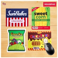 NEW - Filipino Snack Mousepad – Batang 90s Pinoy Snacks Nostalgic Gift - Choco Choco Sweet Corn