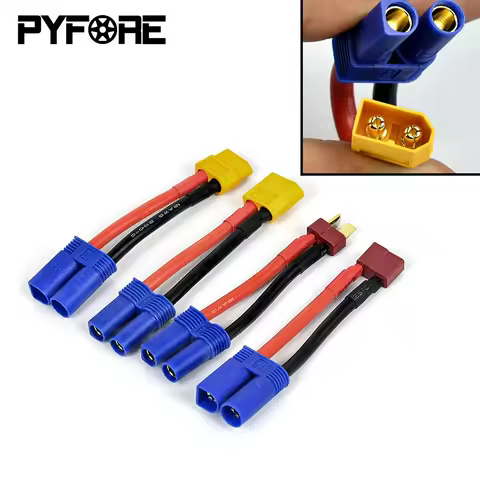 RC Car Ec5 Connector Model Cars Charger Adapter Cable Battery Conversion Head EC5 Female Male To XT6