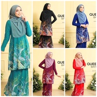 SABELLA READY STOCK BAJU KURUNG TANPA GOSOK BATIK QUEENY