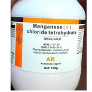 MnCl2 Mangan(II) clorua tinh khiết lọ khối lượng 500g Manganese chloride bột tinh khiết thí nghiệm