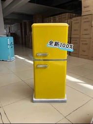 ⚡熱銷推薦[100%新]復古家用小型雪櫃 雙門雪櫃 節能冷藏冷凍#細雪櫃#fridge#雙門雪櫃#現貨