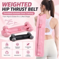 Weighted Hip Thrust Belt Squat Belt Glute Training Resistance Belt for Yoga Fitness Workout