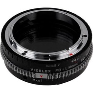 FOTODIOX ND Throttle Adapter - Canon FD & FL 35mm SLR Lenses to L-Mount Alliance Cameras w/ 2-8 Stop