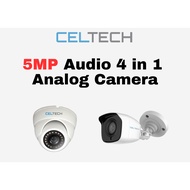 CELTECH CCTV 5MP Audio 4 in 1 Analog Camera