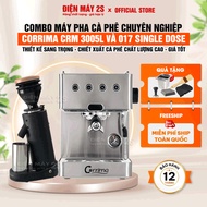 [HCM-VAT Included] Combo Corrima CRM 3005L Coffee Maker and 017 Single Dose Coffee Grinder for Offic