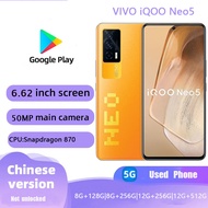Used VIVO iQOO Neo 5 Authentic Flagship 5GSmartphone Original screen Original Phone