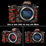 Red Body Camo Skin Stickers Nikon Z5,Z6/Z7,Z6II/Z7II,Zf,Zfc,D610,D700,D750,D850,D7200,D810,D800E,D5/