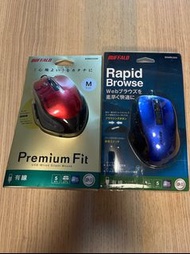 Buffalo premium fit 靜音有線滑鼠 BSMBU500 / Rapid Browse 有線滑鼠 BSMBU300