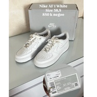 PRELOVED NIKE AF 1 WHITE SIZE 38.5