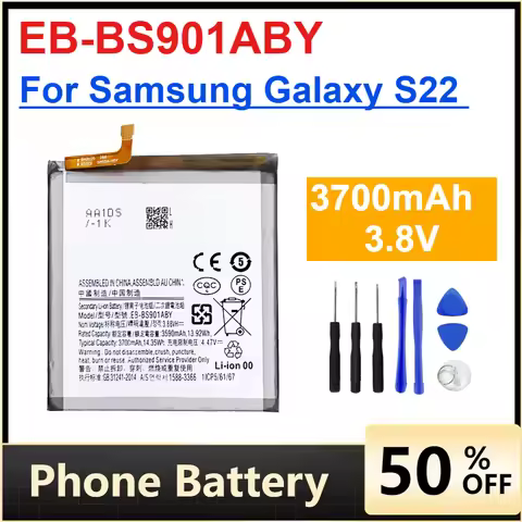 EB-BS901ABY 3700mAh for Samsung Galaxy S22 5G SM-S9010 SM-S901B SM-S901B/DS SM-S901E SM-S901N SM-S90