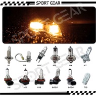 Car Motorcycle Hallogen Headlight Bulb Headlamp Bulb H1 H3 H3C H4 H7 H8 H11 H16 T10 9005 9006 12V 55